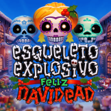 Esqueleto Explosivo Feliz Navidead logo