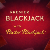 Premier Blackjack with Buster logo