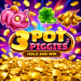 3 Pot Piggies Hold and Win logo