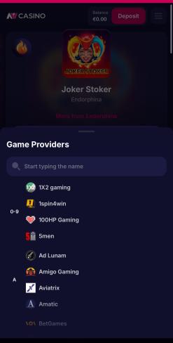 Dostawcy gier kasynowych NV