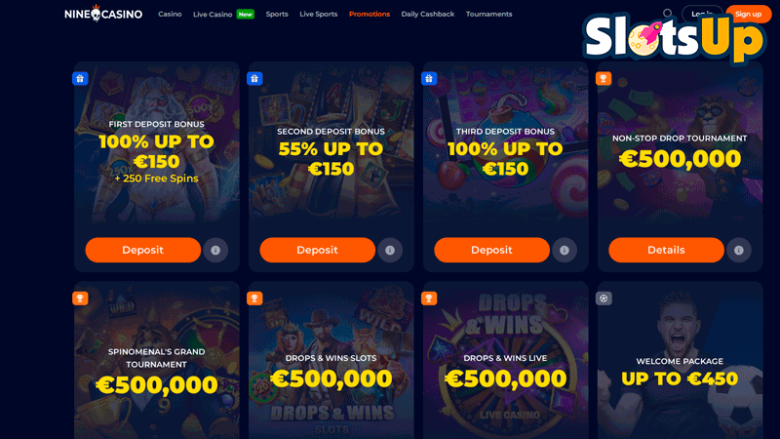 nine casino no deposit bonus