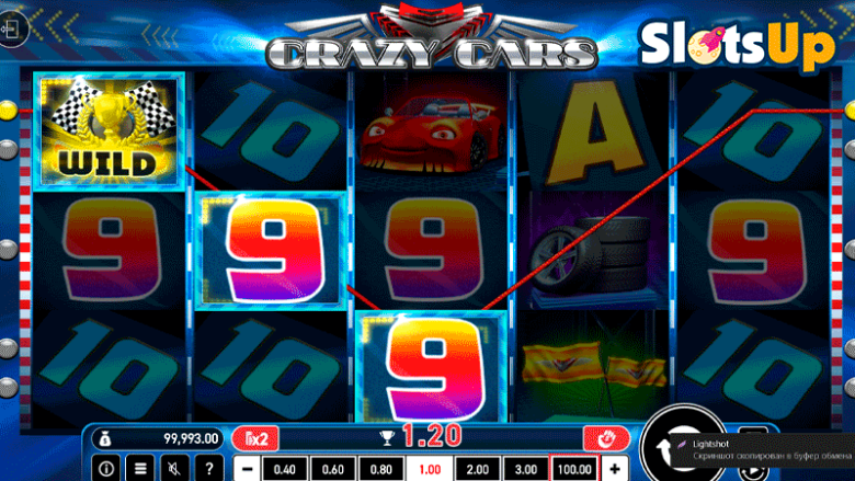 Crazy cars slot