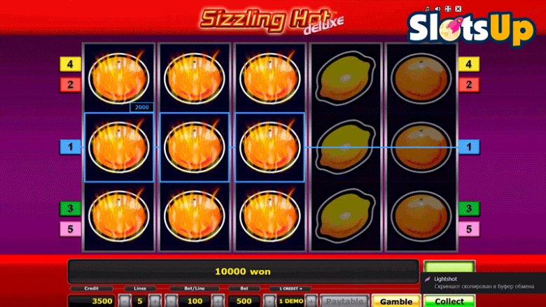 sizzling hot deluxe free games