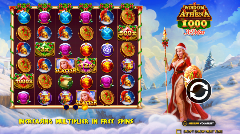 Wisdom of Athena 1000 Xmas Main Screen