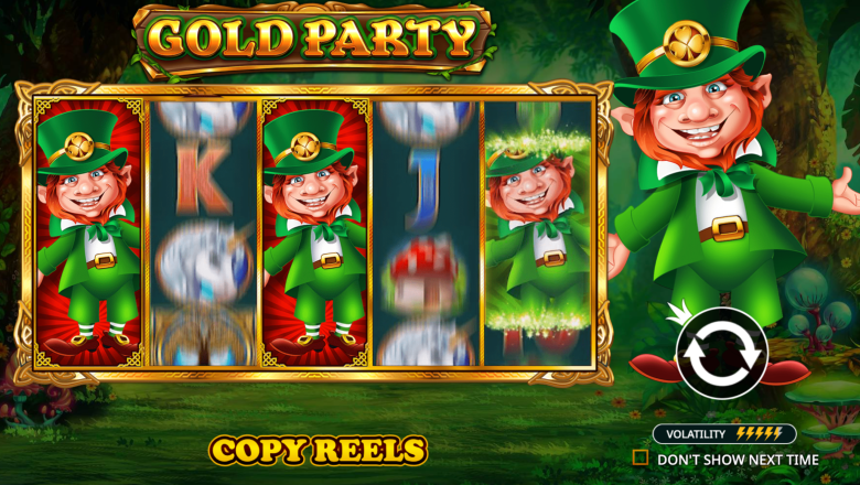 Gold Party Main Screen