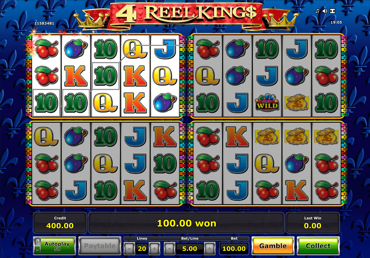 4 reel kings novomatic online gra zadarmo 