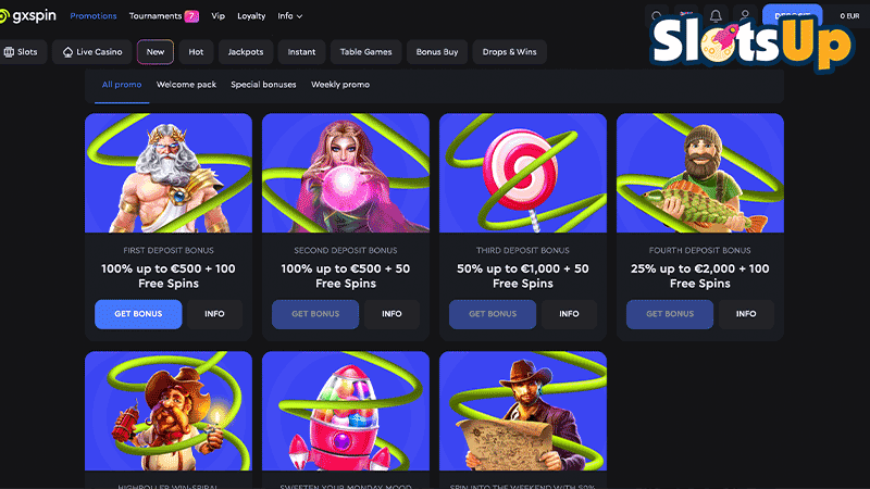 Promocje Gxspin