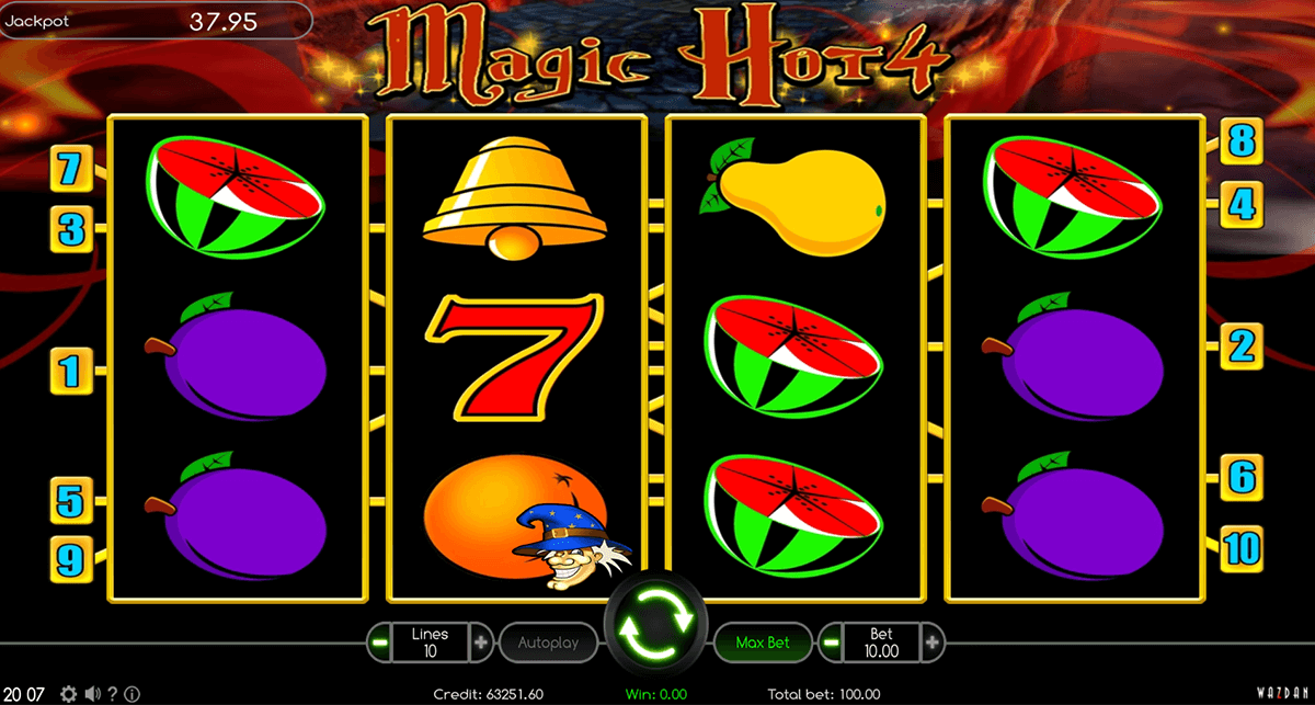 magic hot 4 wazdan gra automat 
