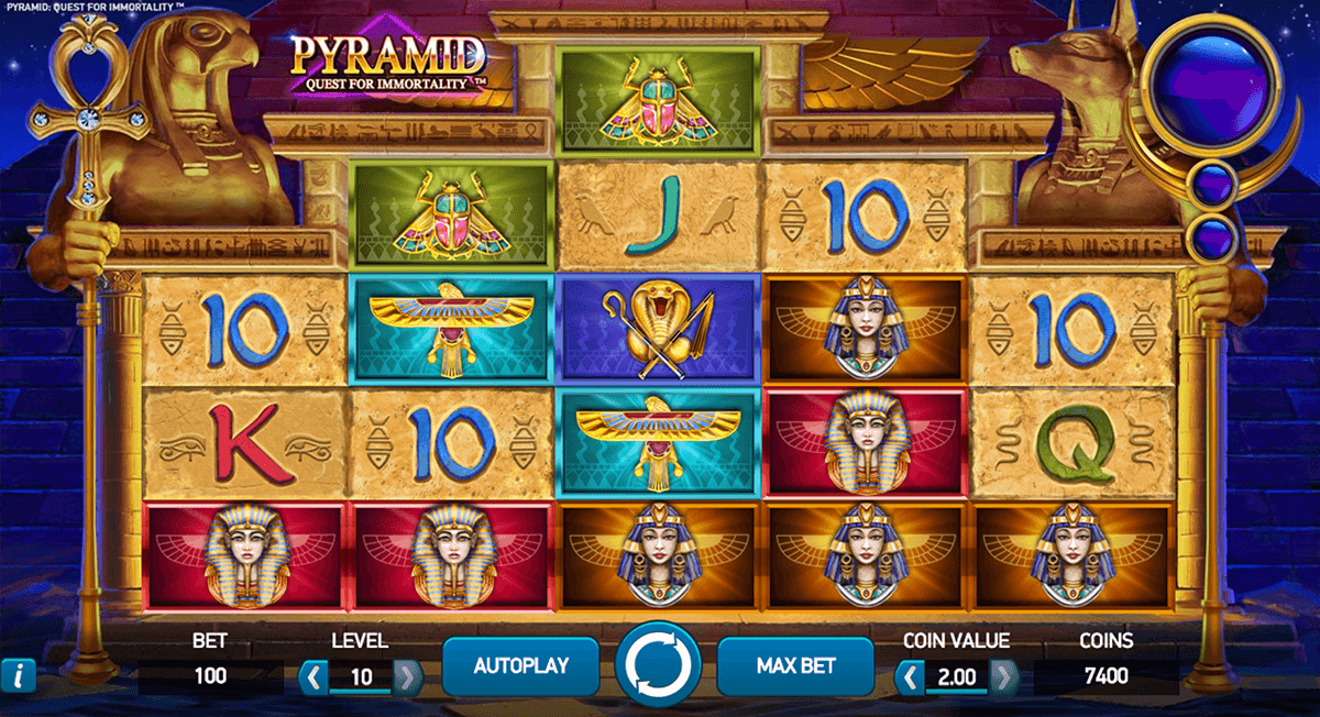 pyramid quest for immortality netent online gra zadarmo